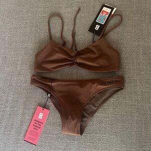 Blackbough Brown Bikini New with Tags Never Worn Size Medium
